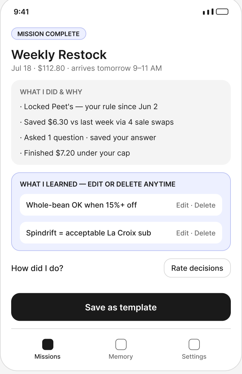 S12 · Receipt wireframe
